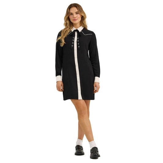 Wrangler Women Retro® Party Western Snap Dress - Black