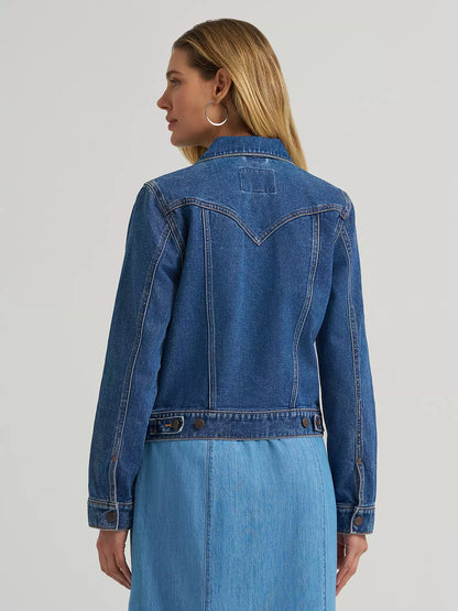 Wrangler® Iconic Western Denim Jacket - Dark Denim - 112373766