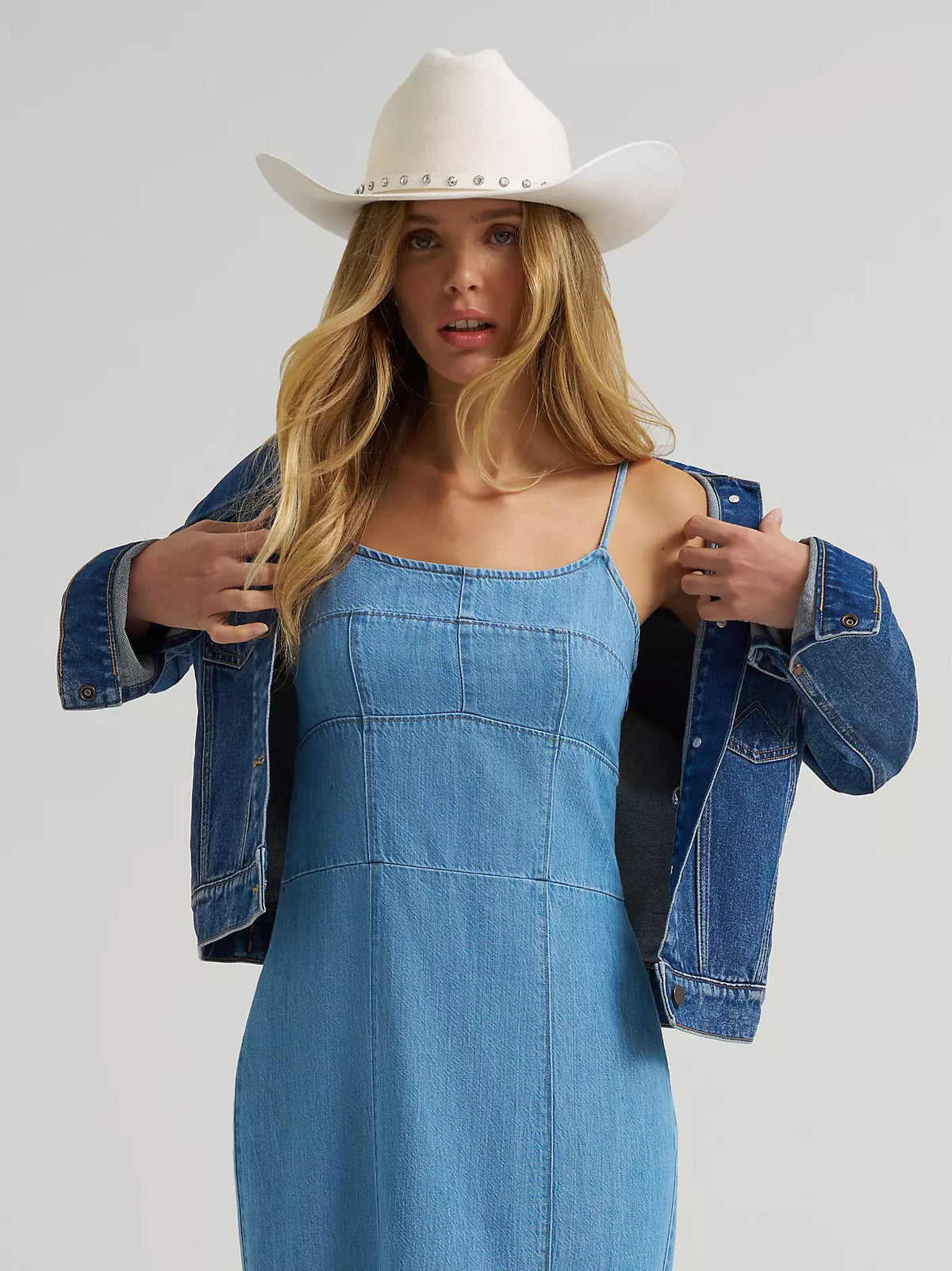 Wrangler® Iconic Western Denim Jacket - Dark Denim - 112373766