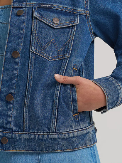 Wrangler® Iconic Western Denim Jacket - Dark Denim - 112373766