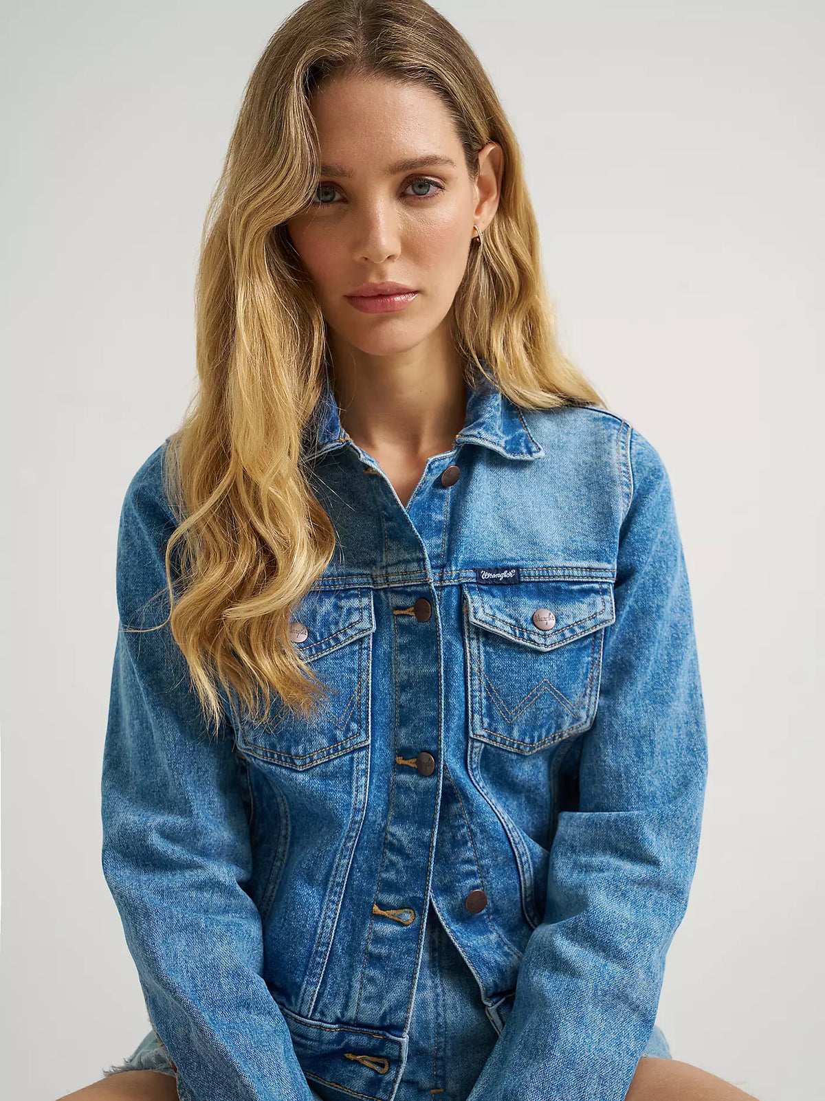 Wrangler® Iconic Western Denim Jacket - Light Denim - 112373778