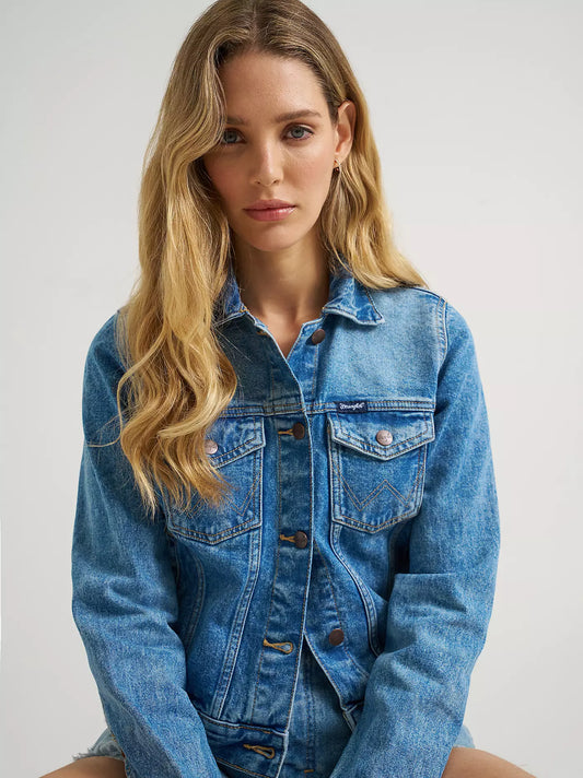 Wrangler® Iconic Western Denim Jacket - Light Denim - 112373778