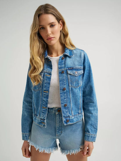 Wrangler® Iconic Western Denim Jacket - Light Denim - 112373778