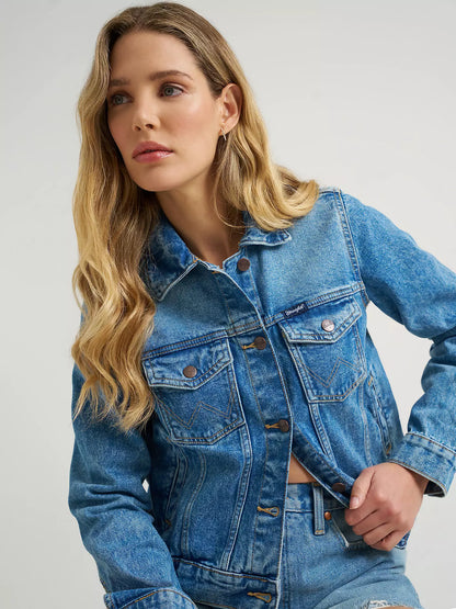 Wrangler® Iconic Western Denim Jacket - Light Denim - 112373778