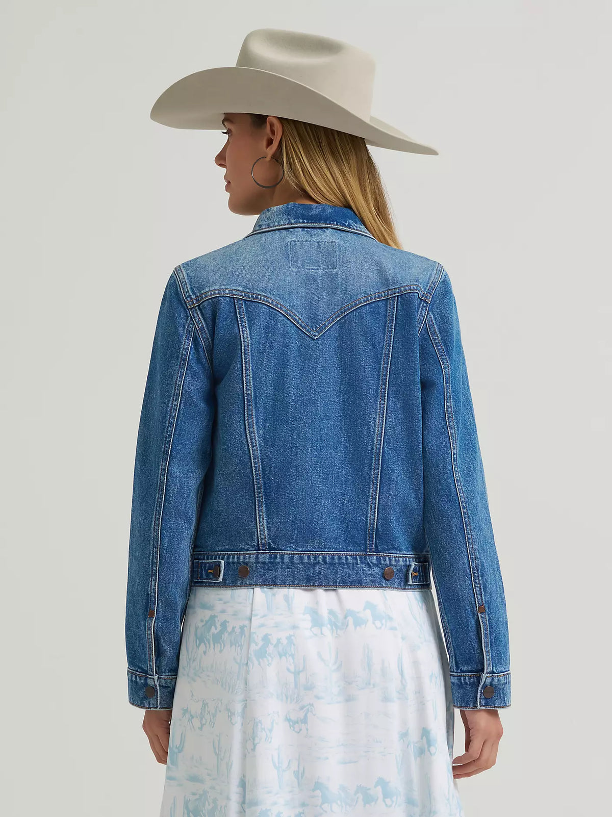 Wrangler® Iconic Western Denim Jacket - Light Denim - 112373778