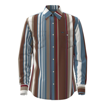 Wrangler® Long Sleeve Brushpopper Vintage Shirt - Regular Fit