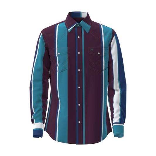 Wrangler® Long Sleeve Brushpopper Vintage Shirt - Regular Fit