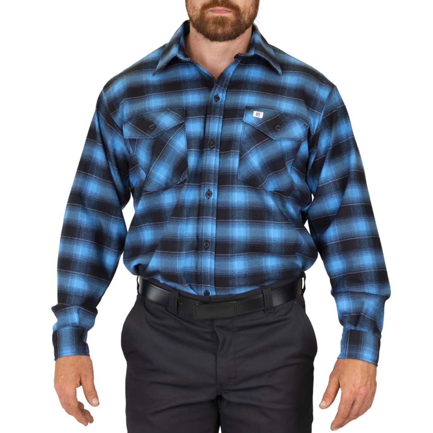 Big Bill Stretch Flannel Shirt -121ST  -Blue