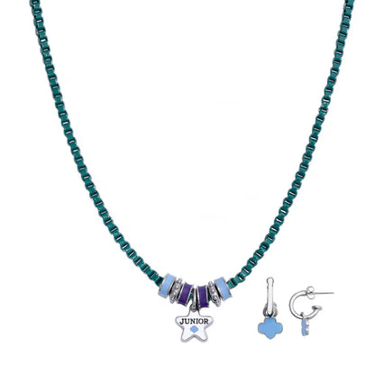 Junior Girl Scout Necklace and Earrings Set