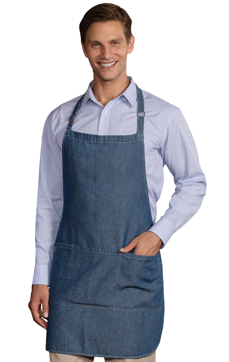 Blue Generation Cotton Denim Bib Apron-Regular-BG1271