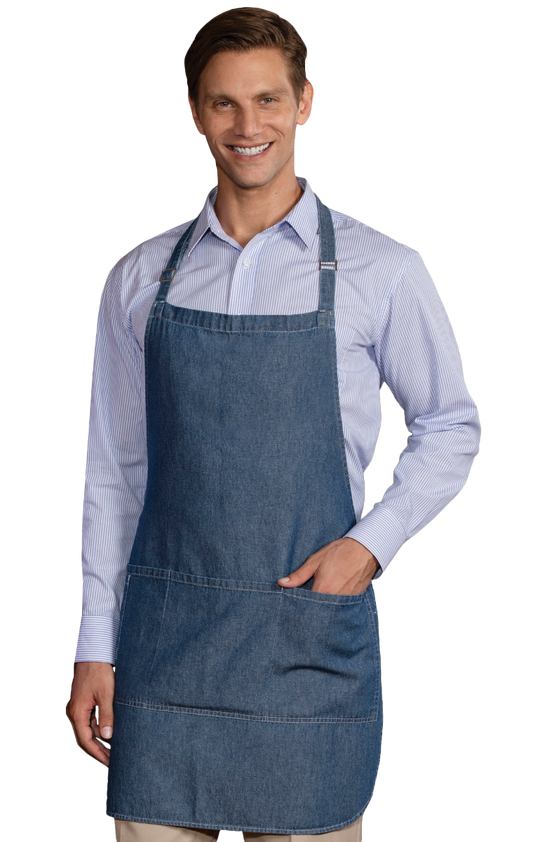 Blue Generation Cotton Denim Bib Apron-Regular-BG1271