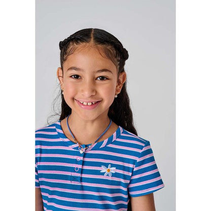 Daisy Bead Necklace and Earrings Set