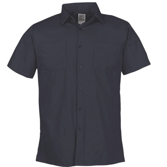 Big BillLightweight Poplin Short-Sleeve Industrial Work Shirt -130 - Basics Clothing Store