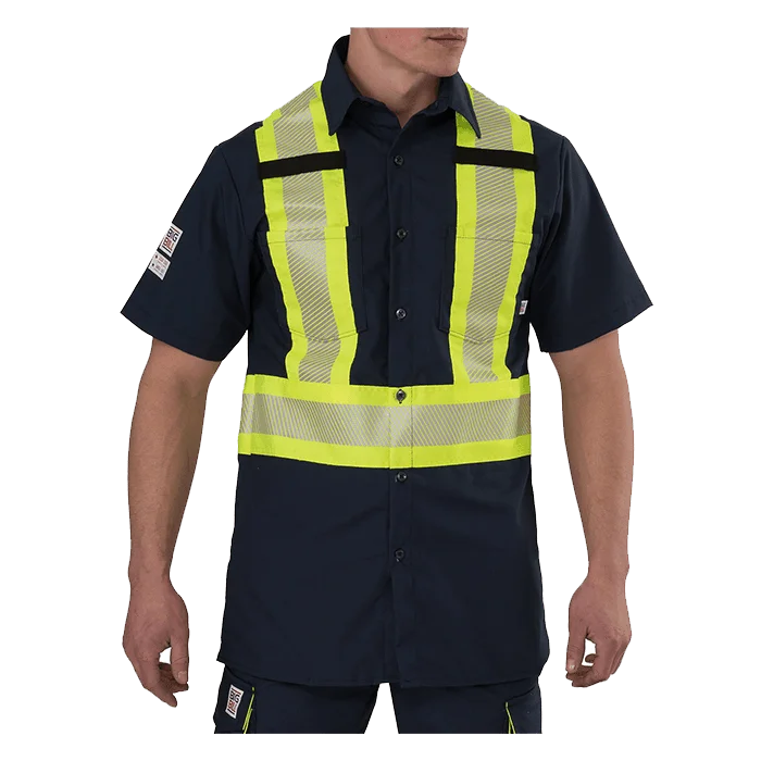 Big Bill High Visibility Short-Sleeve Ripstop Shirt