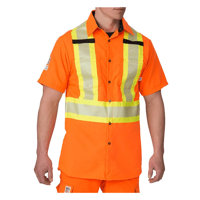 Big Bill High Visibility Short-Sleeve Ripstop Shirt