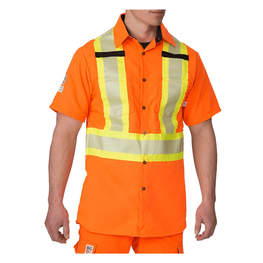 Big Bill High Visibility Short-Sleeve Ripstop Shirt -134HVP