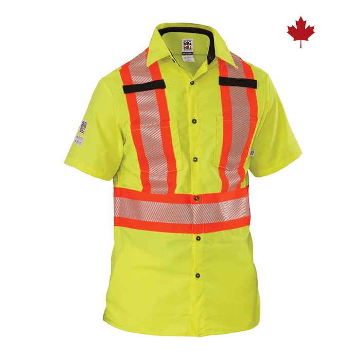 Big Bill High Visibility Short-Sleeve Ripstop Shirt