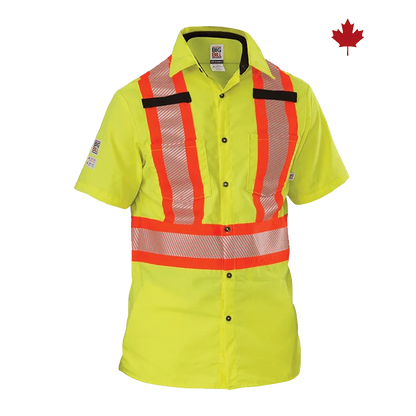 Big Bill High Visibility Short-Sleeve Ripstop Shirt