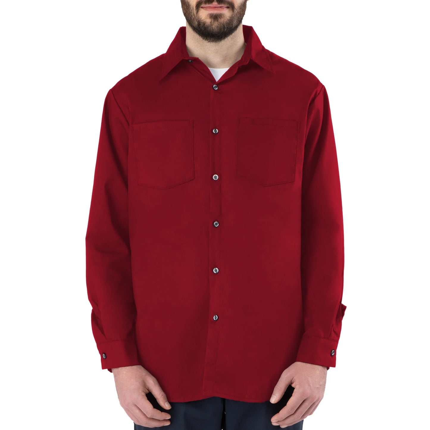 Big Bill Poplin Long-Sleeve Industrial Work Shirt -140