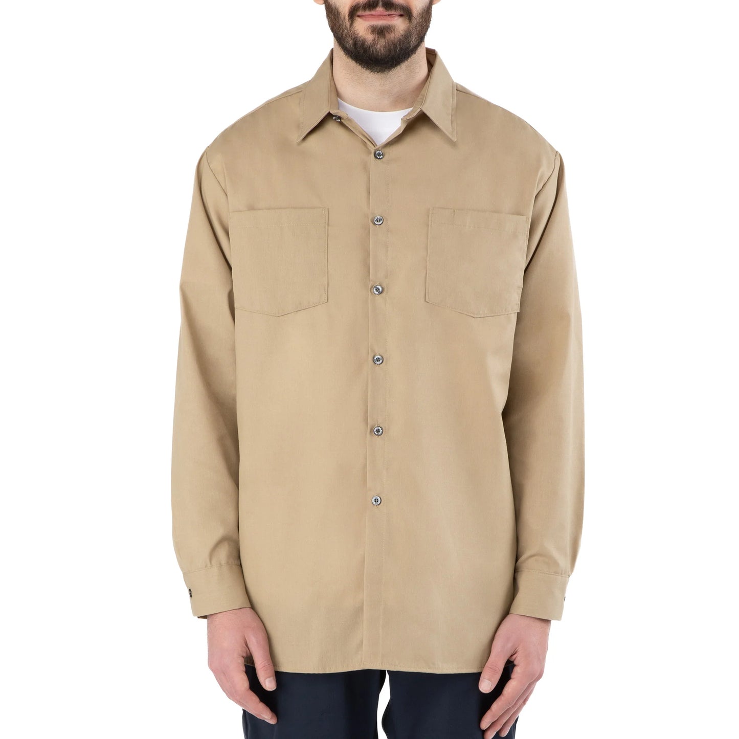 Big Bill Poplin Long-Sleeve Industrial Work Shirt -140