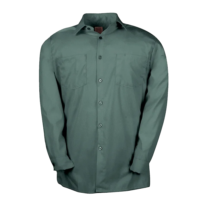 Big Bill Poplin Long-Sleeve Industrial Work Shirt