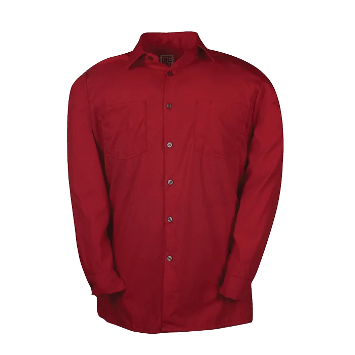 Big Bill Poplin Long-Sleeve Industrial Work Shirt