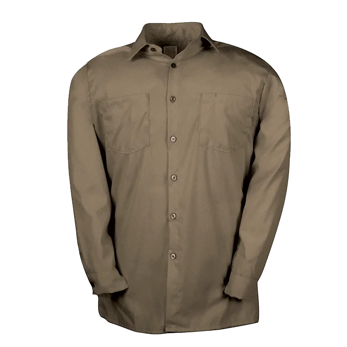 Big Bill Poplin Long-Sleeve Industrial Work Shirt