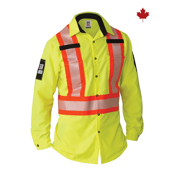 Big Bill High Visibility Long-Sleeve Ripstop Shirt