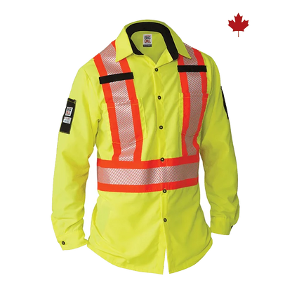 Big Bill High Visibility Long-Sleeve Ripstop Shirt