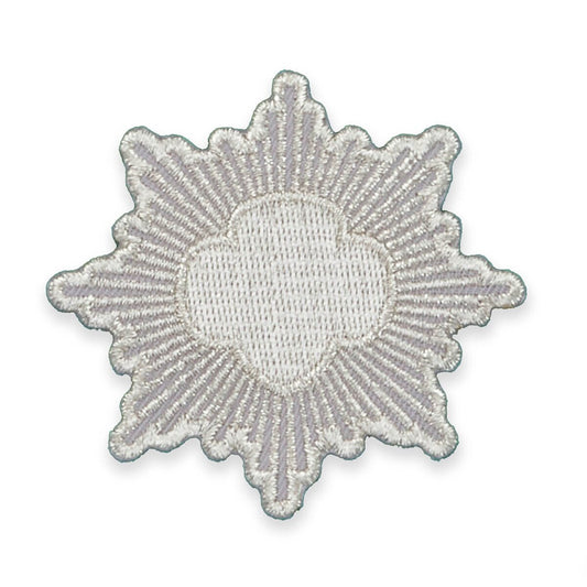 Silver Award Regalia Iron-On Patch