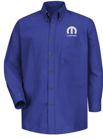 Mopar Men's Long Sleeve Poplin Dress Shirt