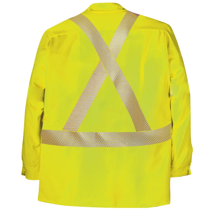 Big Bill High Visibility Button-Down Dress Shirt with Reflective Material