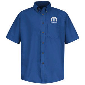 Mopar Men's Short Sleeve Poplin Dress Shirt