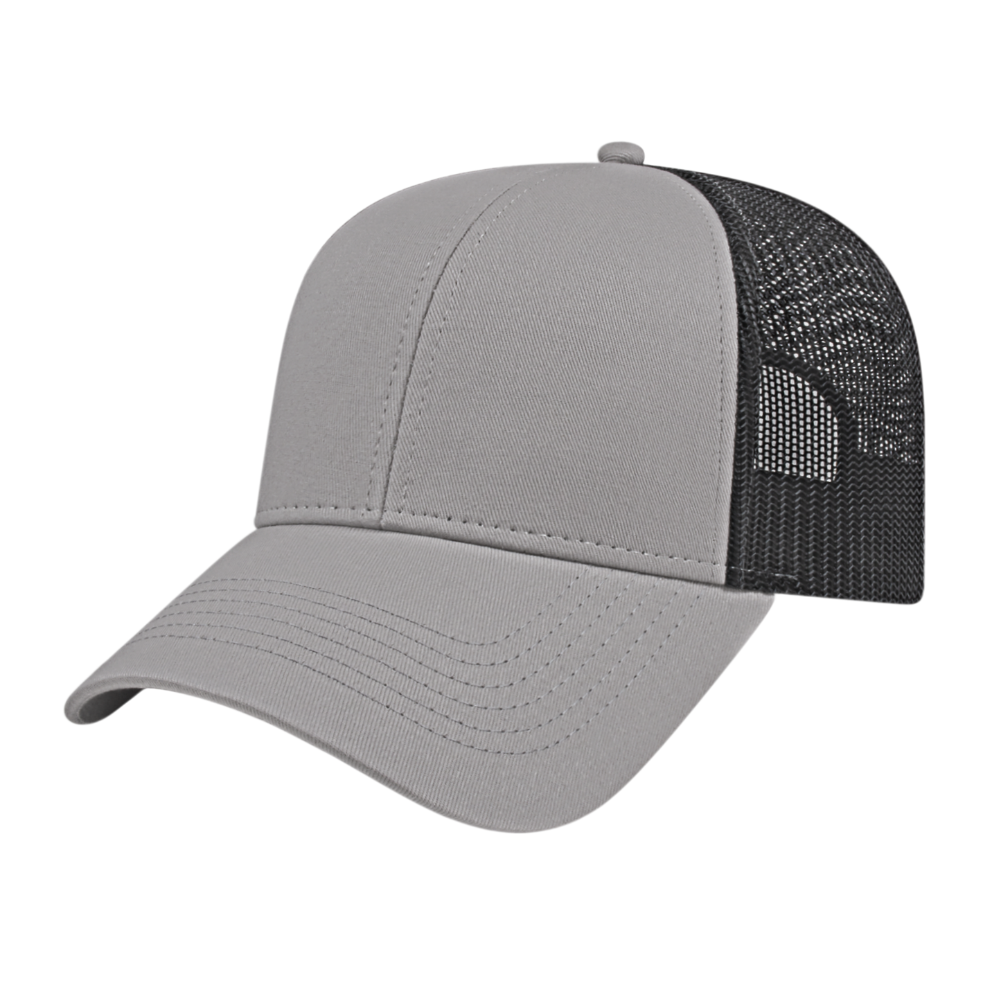 Blue Generation Two-Tone Trucker Mesh Back Cap-BG1525C