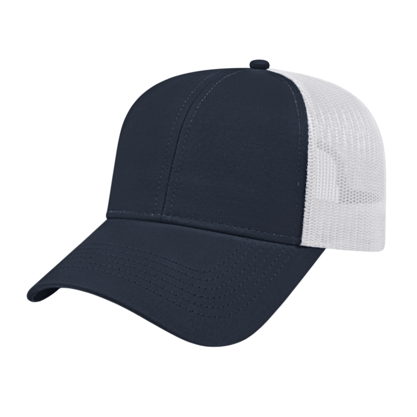 Blue Generation Two-Tone Trucker Mesh Back Cap-BG1525C