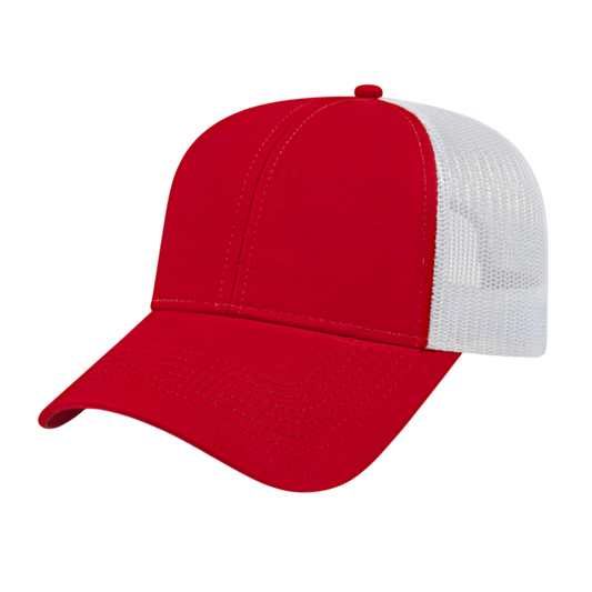 Blue Generation Two-Tone Trucker Mesh Back Cap-BG1525C