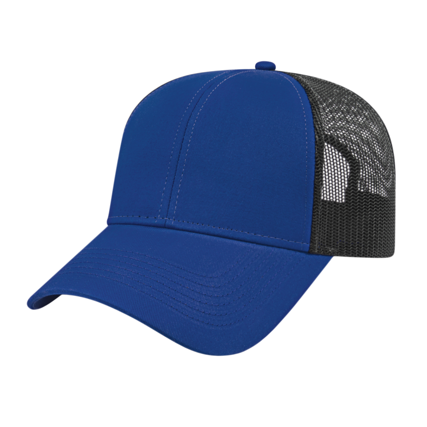 Blue Generation Two-Tone Trucker Mesh Back Cap-BG1525C