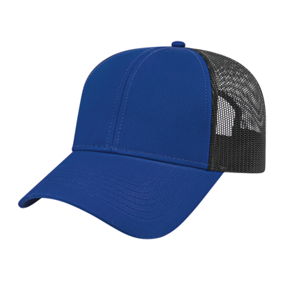 Blue Generation Two-Tone Trucker Mesh Back Cap-BG1525C