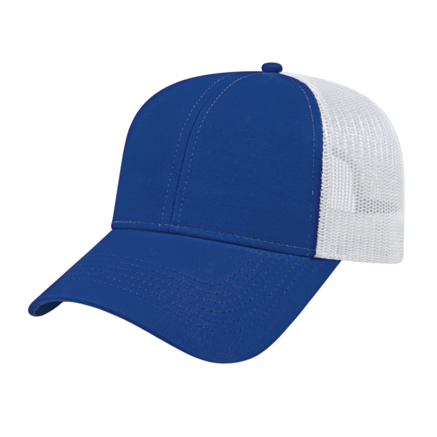 Blue Generation Two-Tone Trucker Mesh Back Cap-BG1525C