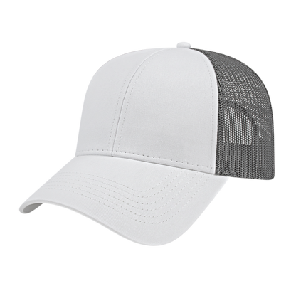 Blue Generation Two-Tone Trucker Mesh Back Cap-BG1525C