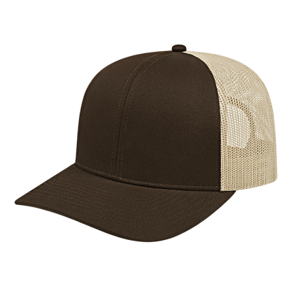 Blue Generation Poly/Cotton Trucker Mesh Back Cap-BG1538C