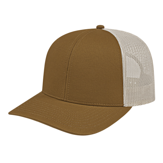 Blue Generation Poly/Cotton Trucker Mesh Back Cap-BG1538C