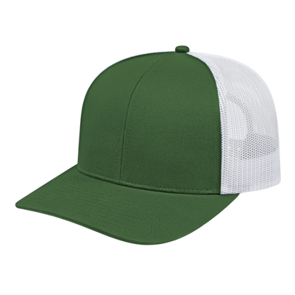 Blue Generation Poly/Cotton Trucker Mesh Back Cap-BG1538C