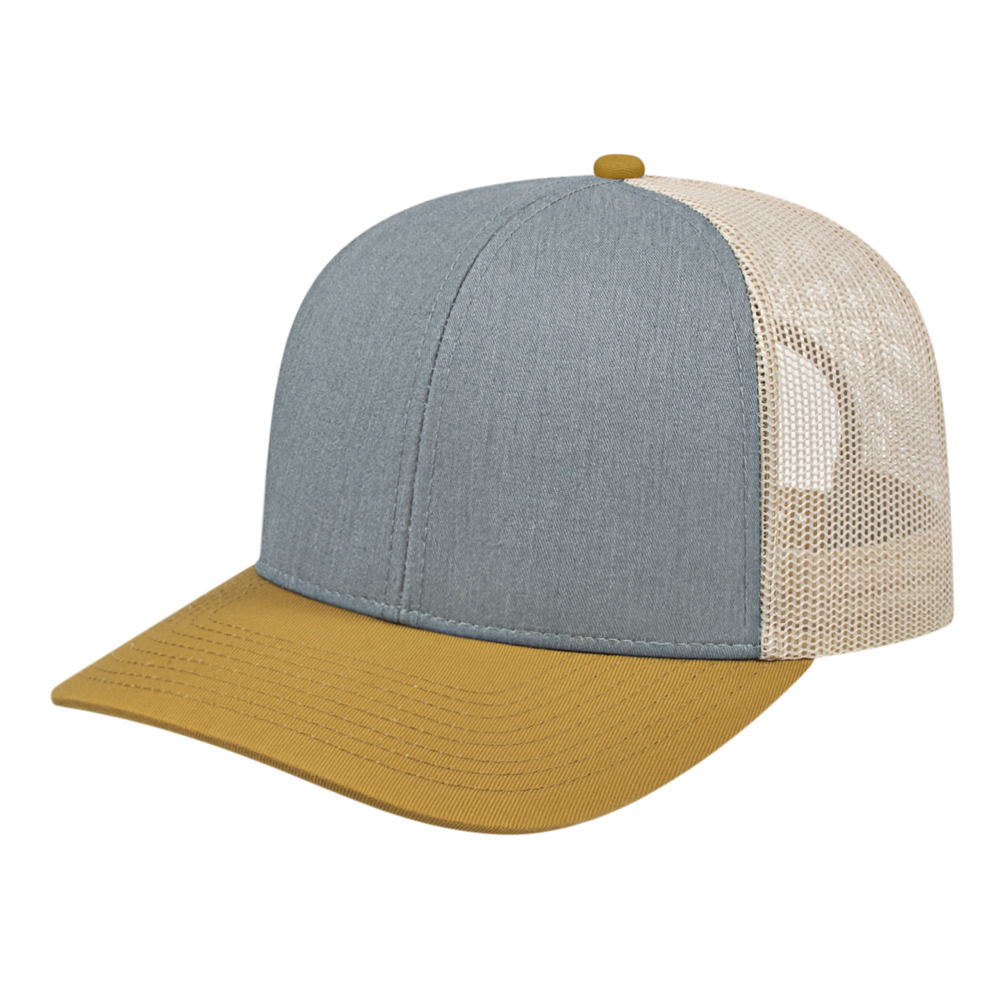 Blue Generation Poly/Cotton Trucker Mesh Back Cap-BG1538C