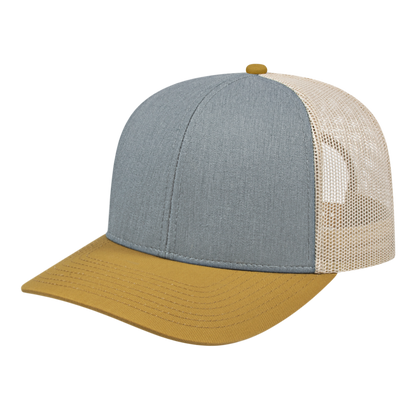 Blue Generation Poly/Cotton Trucker Mesh Back Cap-BG1538C