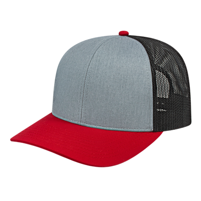 Blue Generation Poly/Cotton Trucker Mesh Back Cap-BG1538C