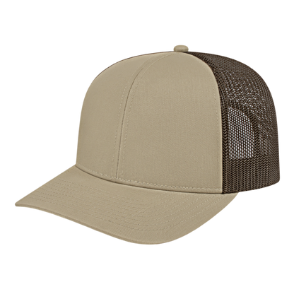 Blue Generation Poly/Cotton Trucker Mesh Back Cap-BG1538C