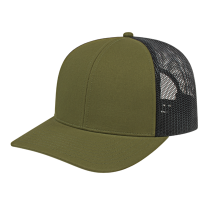 Blue Generation Poly/Cotton Trucker Mesh Back Cap-BG1538C