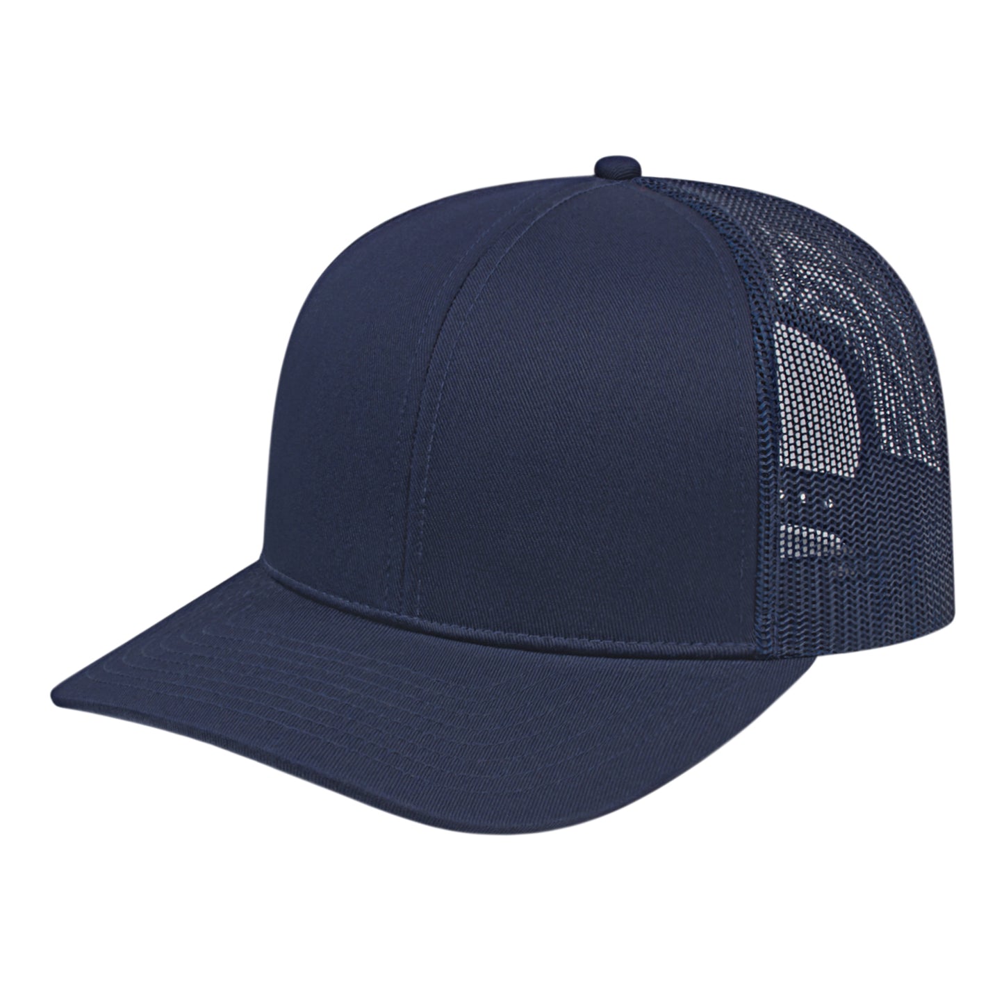 Blue Generation Poly/Cotton Trucker Mesh Back Cap-BG1538C