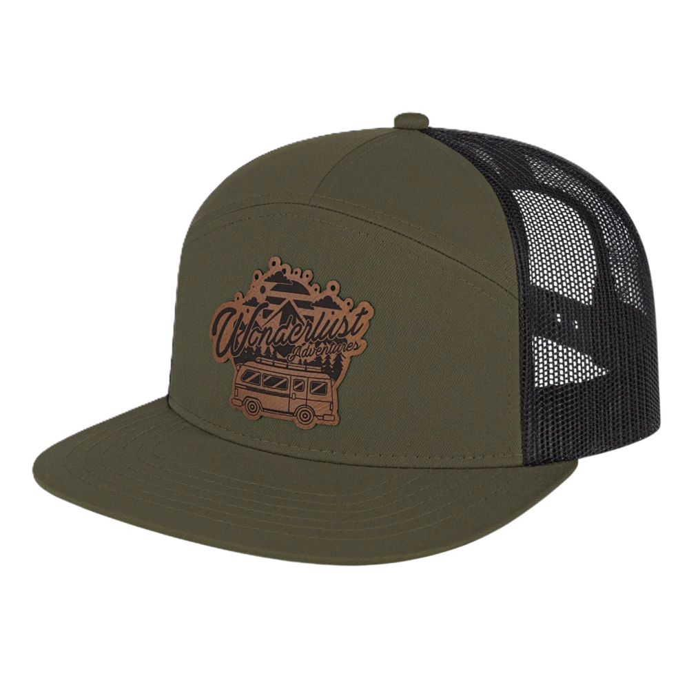 Blue Generation 7 Panel Trucker Cap-BG1557C